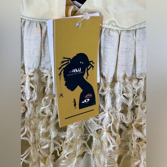 House of Amma Anancy Paneled Silk Maxi Dress - Sz 4 - Picture 14 of 15